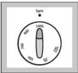 Zanussi-Electrolux ZWF 1421 W - Select the spin speed or option RINSE HOLD or NO SPIN - 1