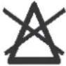 Zanussi-Electrolux ZWA 3120 - International symbols for care of textiles - 9