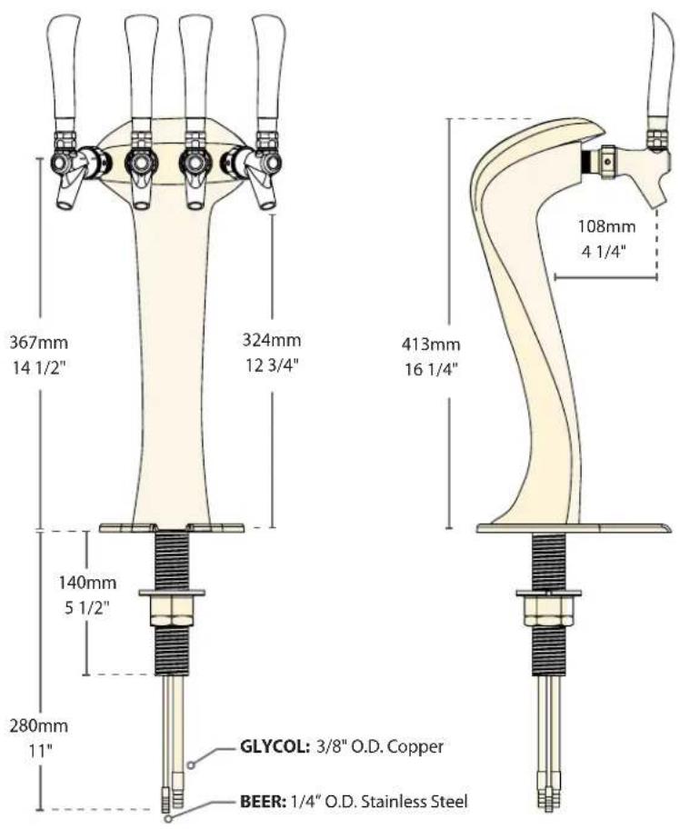 Micro Matic 6604-C - Dimensions - 1