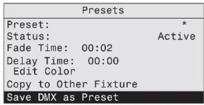 ETC Desire D60X - Save DMX as Preset - 1