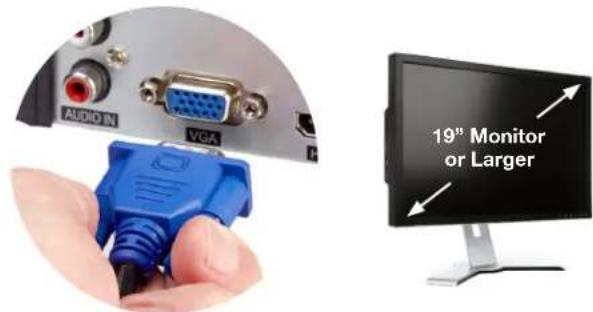 Q-See QCN8082B - Option B: VGA Monitor - 1
