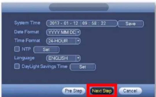 Q-See QCN8082B - Step 7: Startup Wizard - 2