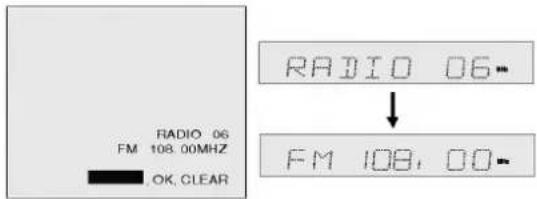 RADIO 06 FM 108.00MHz OK, CLEAR RADIO 06- ↓ FM 108, 00-