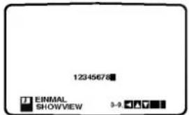 12345678 EINIMAL SHOWVIEW 3-9