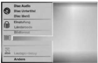 Disc Audio Disc Untertitel Disc Menü Einstufung Ländercode Bildformat Laubogur-Gesupf Andere