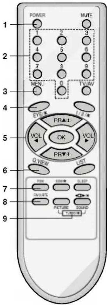 LG 21FX5RG - Пульт дистанционного управления - 1