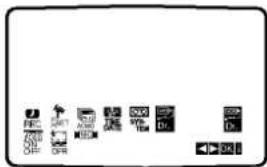 Camera menu bar with icons for settings, navigation, and display options