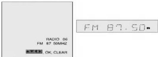 RADIO 06 FM 87.50MHz OK, CLEAR FM 87.50"