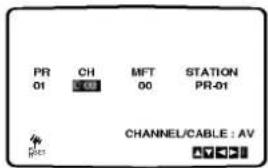 PR 01 CH MFT STATION 00 00 PR-01 CHANNEL/CABLE : AV