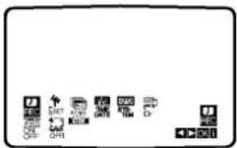 Scanned image showing a row of labeled icons or buttons, possibly representing a system or application interface.