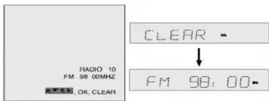 RADIO 10 FM 98.00MHz ATEN, OK, CLEAR CLEAR - ↓ FM 98, 00-