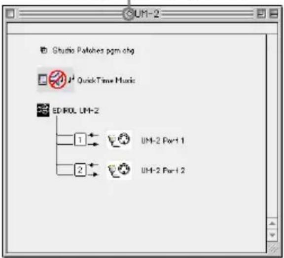 Studio Patches pgm chg QuickTime Music ED-ROML UM-2 1 UM-2 For-1 1 2 UM-2 For-1 2