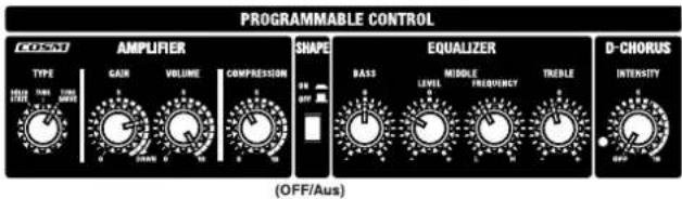 ROLAND DB-700 - MEMORY B: Overdrive-Bass - 1