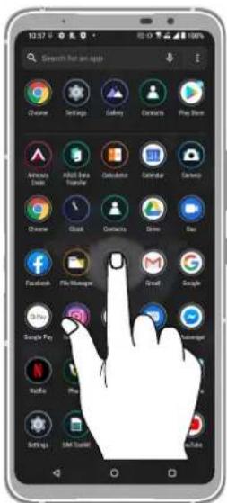 10:57 0 100% Search for an app Chrome Settings Ruby Contacts Play Store Anonymous Data Add Data Transfer Calculator Calendar Maps Chrome Check Contacts Show Bar Facebook File Manager Google Google Play Google Play Google Play Google Play Settings GM Token Google Play