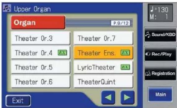 Upper Organ Organ P.0/12 Theater 0r.3 Theater 0r.7 Theater 0r.4 Theater Ens. Theater 0r.5 LyricTheater Theater 0r.6 TheaterQuint Exit 130 M: 1 Sound/KBD Rec/Play Registration Main