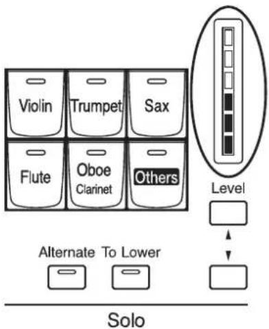 ROLAND AT-900C - Verändern Sie die Lautstärke eines Parts mit den jeweiligen Level [▲] und [▼]-Tastern. - 2