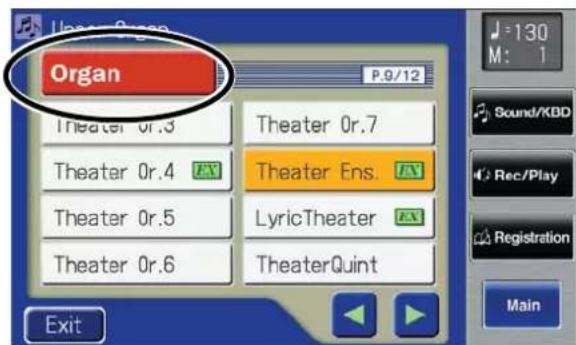 Organ P.0/12 Theater 0r.3 Theater 0r.7 Theater Ens. Theater 0r.4 Theater Ens. Theater 0r.5 LyricTheater Theater 0r.6 TheaterQuint Exit J=130 M: 1 Sound/KBD Rec/Play Registration Main