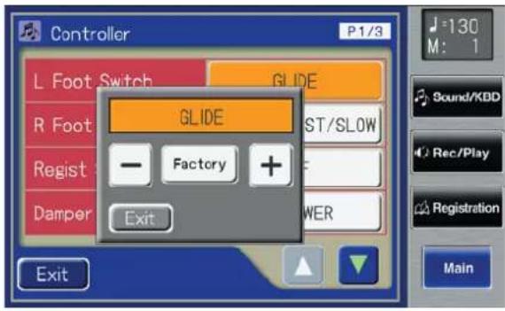 ROLAND AT-900C - Sub-Fenster zum Einstellen von Parameterwerten - 1