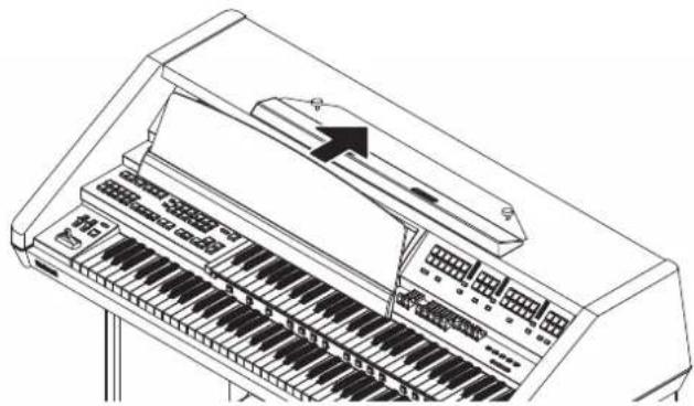 ROLAND AT-900C - Anbringen des Notenständers (AT-900C) - 2
