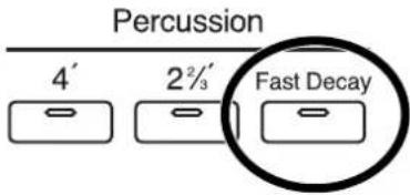Percussion 4' 2½s Fast Decay