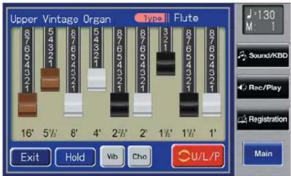 Upper Vintage Organ Type | Flute 8 5 8 5 8 8 8 8 8 7 6 3 2 7 6 5 4 3 2 1 6 5 4 3 2 1 6 4 2 1 5 4 3 2 1 6 5 4 3 2 1 5 3 1 6 5 4 3 2 1 6 5 4 3 2 1 4 2 1 7 6 5 4 3 2 1 3 1 8 6 5 4 3 2 1 2 1 9 6 5 4 3 2 1 1/2' 1/2' 1' Exit Hold Vib Cho U/L/P Main J=130 M=1 Sound/KBD Rec/Play Registration Main