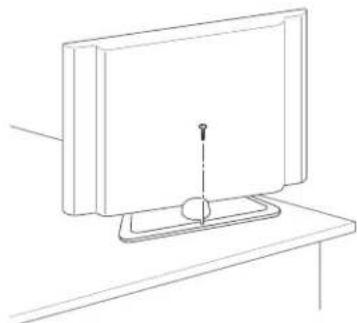 LG 32LN536B - Securing the TV to a table - 1