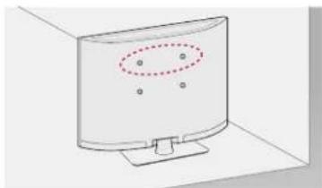 LG 32LN536B - Прицврстување на телевизорот на сид - 1