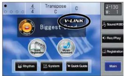 4/4 Transpose C C V-LINK Biggest Band Sound/KBO Rec/Play Registration Main Rhythm System Quick Guide