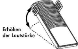 Erhöhen der Lautstärke