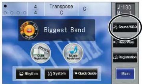 ROLAND AT-500 - Spielen des Bassklangs auf dem unteren Manual (Bass Split) - 1