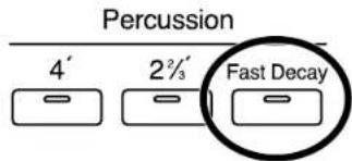 Percussion 4' 2½/3 Fast Decay