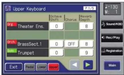 ROLAND AT-500 - Wählen Sie mit < >>> Reverb Depth aus. - 1