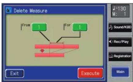 ROLAND AT-500 - Löschen eines Taktes (Delete Measure) - 5