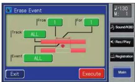 ROLAND AT-500 - Entfernen von Daten (Erase Event) - 5