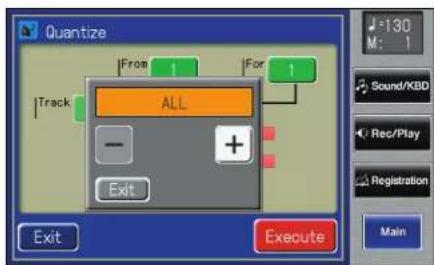 ROLAND AT-500 - Korrigieren der Noten- Positionen (Quantize) - 5
