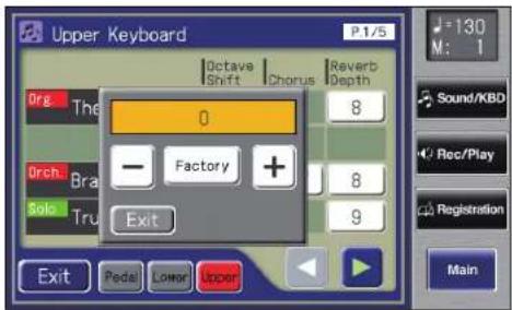 ROLAND AT-500 - Berühren Sie <-><+>, um die Oktavlage zu verändern. - 1