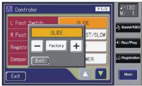ROLAND AT-500 - Sub-Fenster zum Einstellen von Parameterwerten - 1