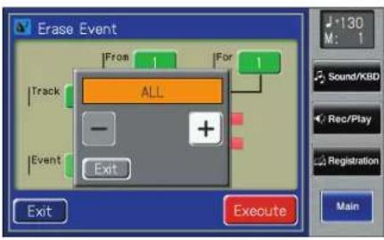 ROLAND AT-500 - Entfernen von Daten (Erase Event) - 7