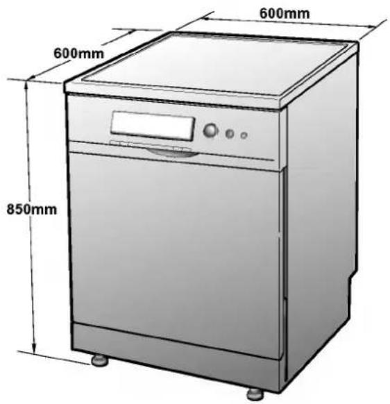 600mm 600mm 850mm