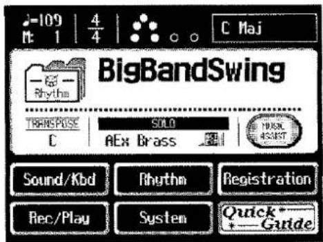 BigBandSwing TRANSPOSE SOLO C AEx Brass 19830 453/87 Sound/Kbd Rhythm Registration Rec/Play System Quick*_ + Guide