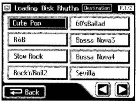 Loading Disk Rhythm Destination P.1/2 Cute Pop 60'sBallad R&B Bossa Nova3 Slow Rock Bossa Nova4 Rock'nRoll2 Sevilla Back