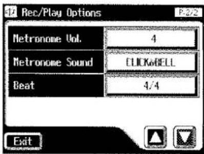 47 Rec/Play Options Netronome Vol. 4 Metronome Sound CLICKoBELL Beat 4/4 Exit