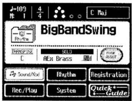 J=109 4/4 C Maj BigBandSwing TRANSFORM SLO C AEx Brass RISK ASSET Sound/Nad Rhythm Registration Rec/Play System Quick+- +Guide