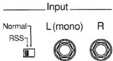 Input Normal RSS L (mono) R