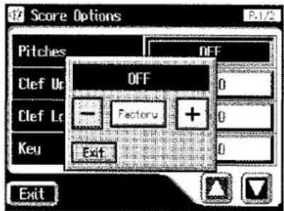 ROLAND AT-90S - ■ Verändern der Noten-Darstellung - 4
