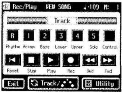 ROLAND AT-90S - Anwahl der Notenanzeige - 1