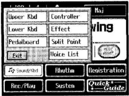 ROLAND AT-90S - Berühren Sie im Haupt-Display . - 2
