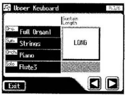 ROLAND AT-90S - ■ Verändern der Sustain-Länge - 4