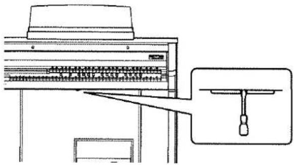 ROLAND AT-90S - Entfernen der Abdeckung der Fußpedal-Beleuchtung - 1