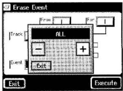 ROLAND AT-90S - Entfernen von Daten (Erase Event) - 5